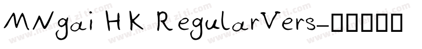 MNgai HK RegularVers字体转换